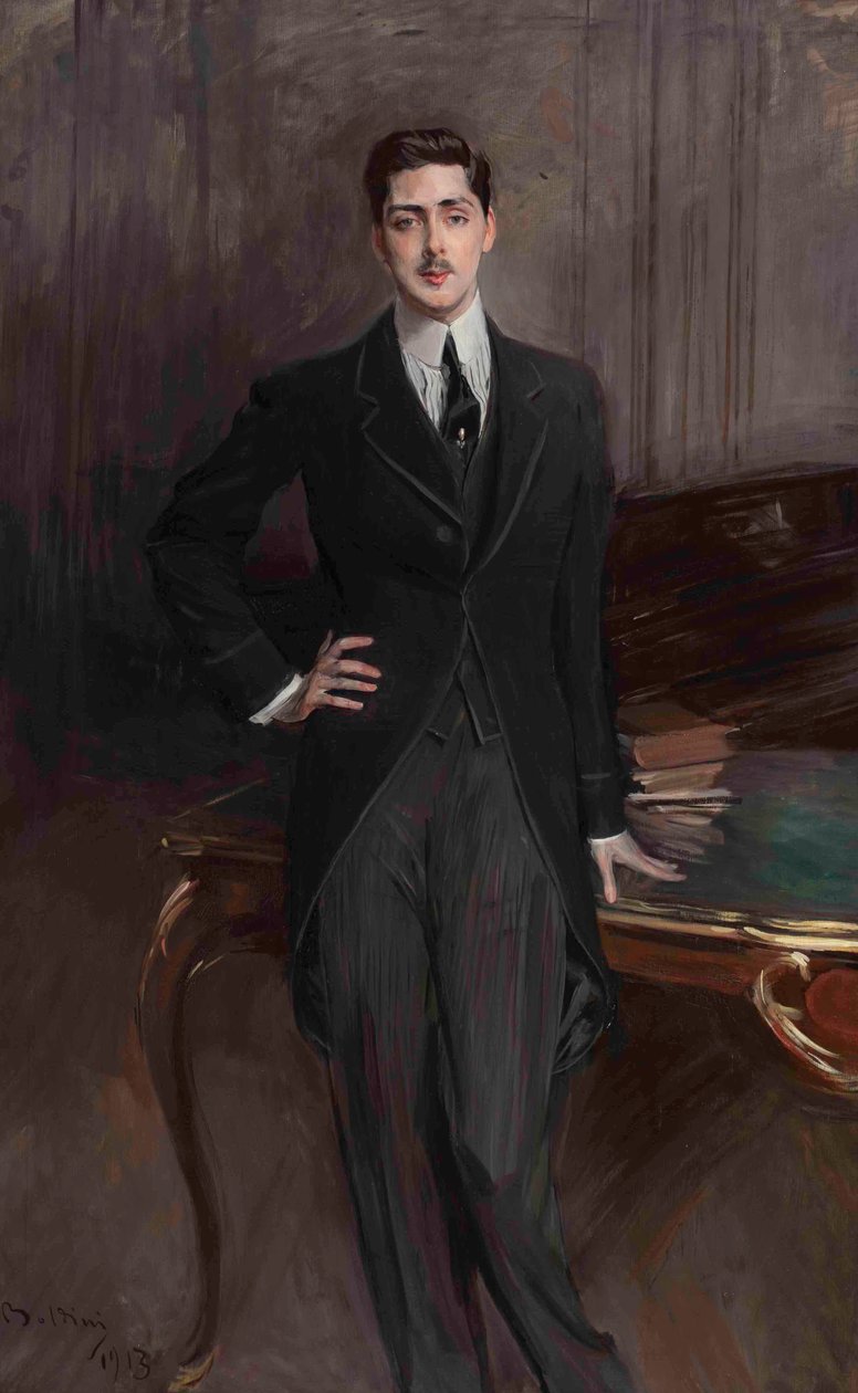 Kreivi Sergei Platonovitš Zubovin muotokuva 1881-1964, 1913. tekijältä Giovanni Boldini