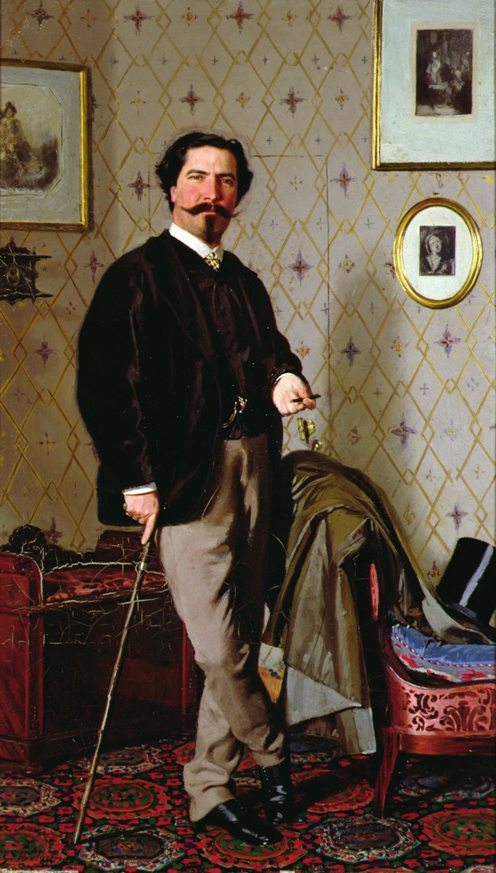 Cristiano Bantin (1824-1904) muotokuva (öljy kankaalle) tekijältä Giovanni Boldini