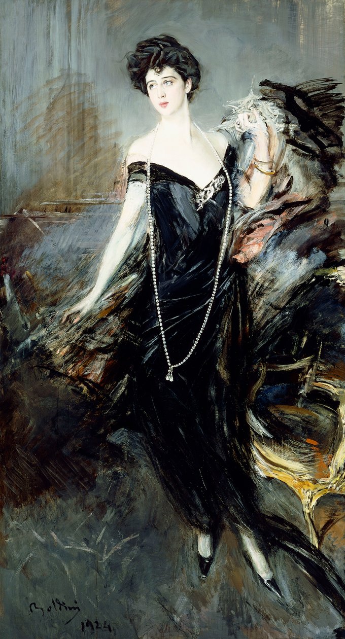 Donna Franca Florion muotokuva, 1924 tekijältä Giovanni Boldini