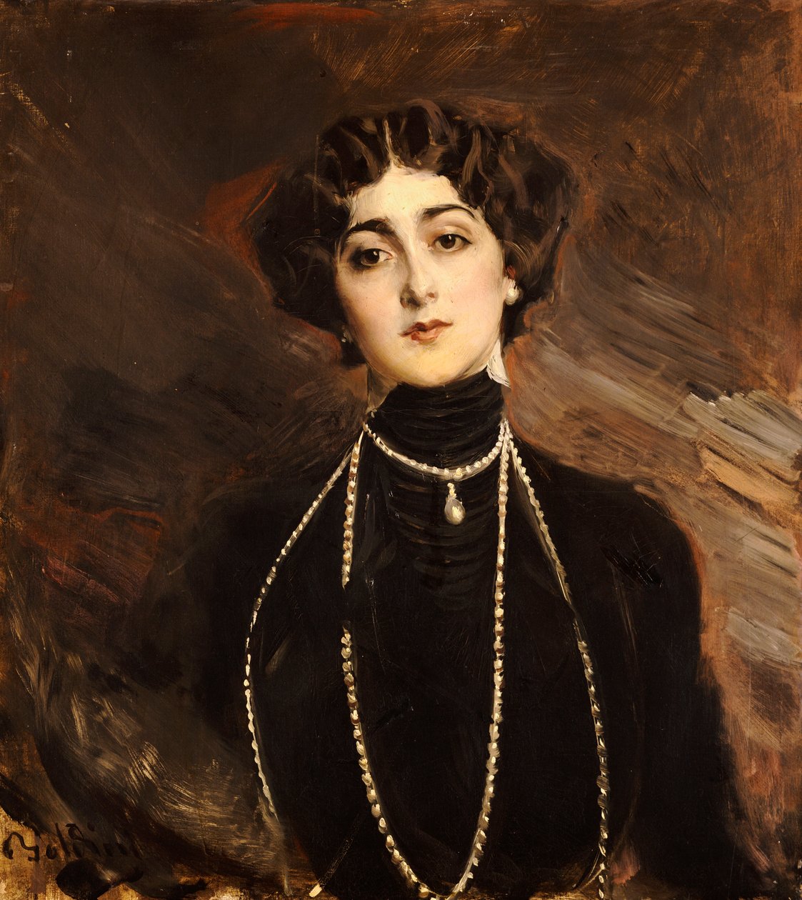 Lina Cavalierin muotokuva, n. 1901 tekijältä Giovanni Boldini