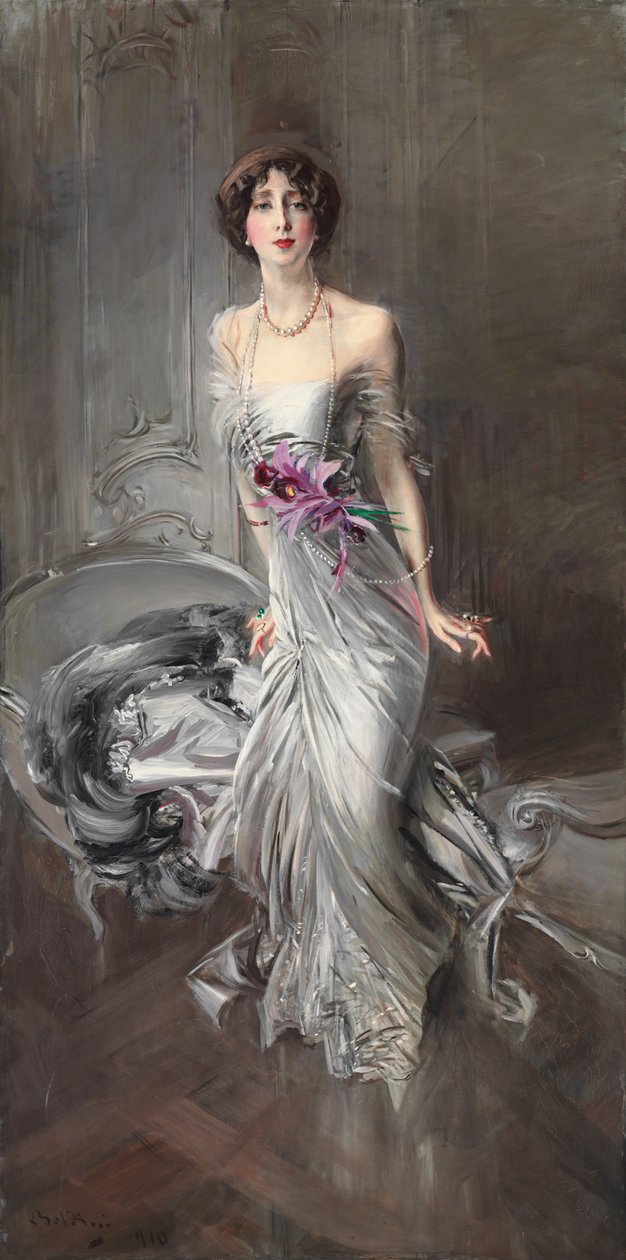 Madame Eugene Doyenin muotokuva; Madame Eugene Doyenin muotokuva, 1910 tekijältä Giovanni Boldini