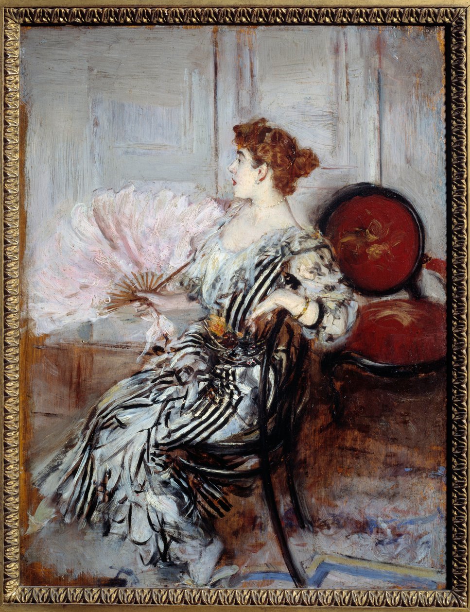 Oopperan tanssija Madame Torrin muotokuva. Giovanni Boldinin maalaus tekijältä Giovanni Boldini