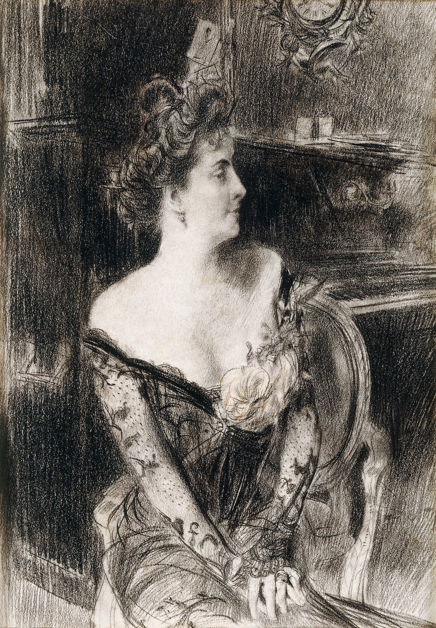 Madame X:n muotokuva, n. 1901-1902 tekijältä Giovanni Boldini