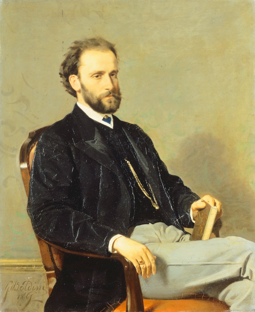 Lakimies Claudio Comotto muotokuva tekijältä Giovanni Boldini