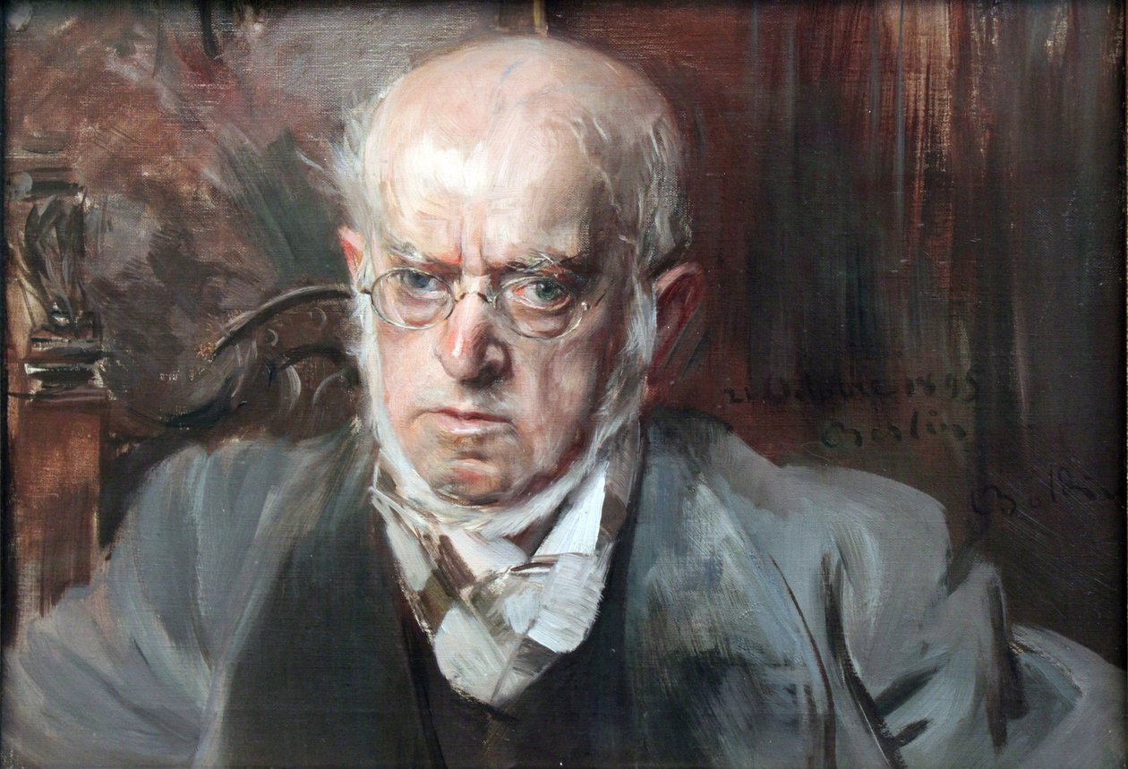 ""Taidemaalari Adolph von Menzelin (1815-1905) muotokuva"" Peinture de Giovanni Boldini (1842-1931) 1895 valtionmuseot, Berliini tekijältä Giovanni Boldini