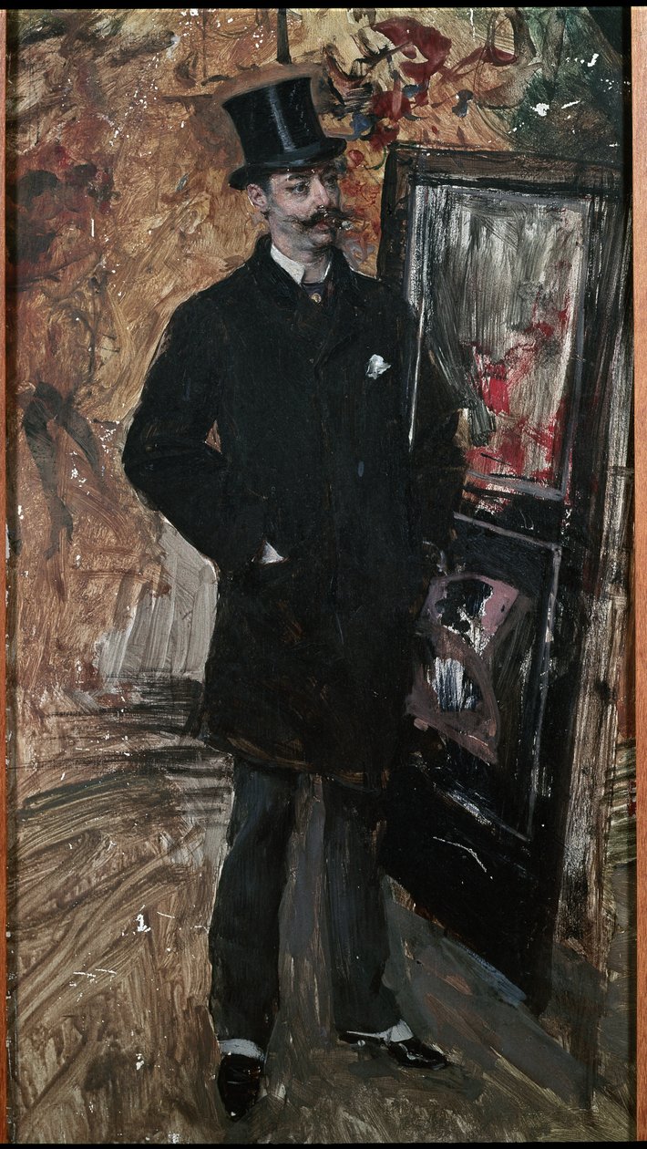 Runoilija Hanvinin muotokuva tekijältä Giovanni Boldini
