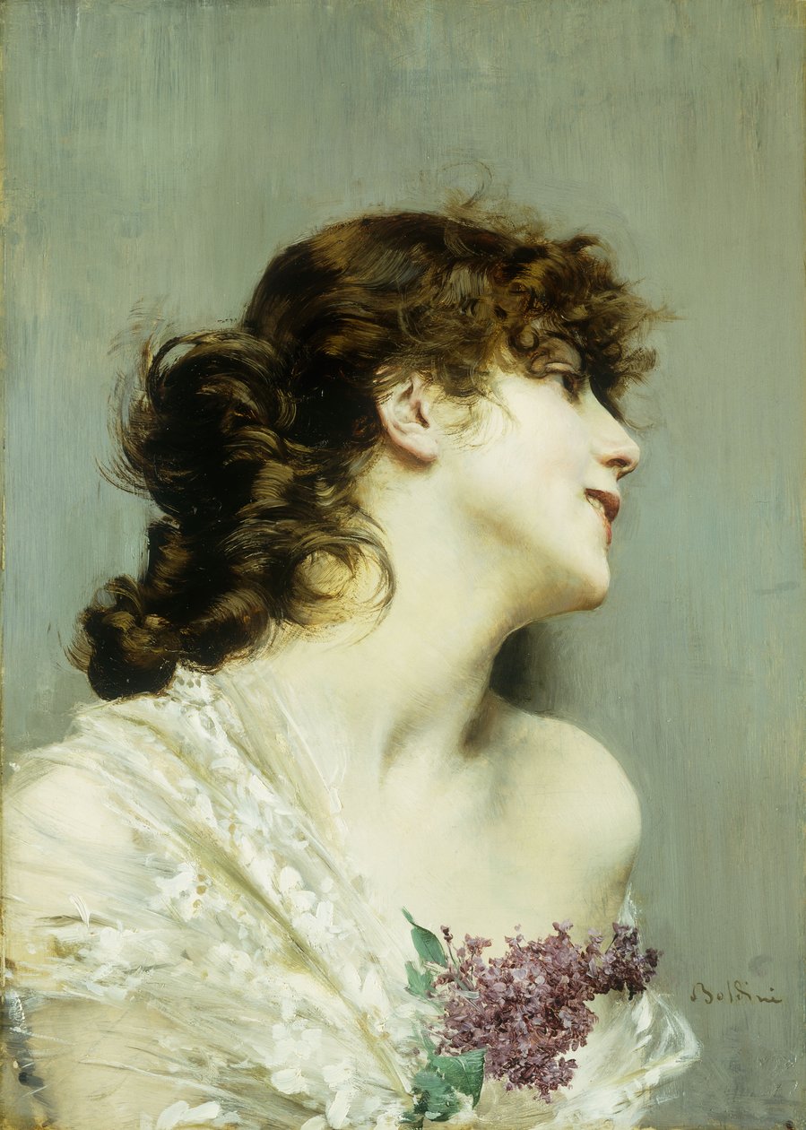 Nuoren naisen profiili, tekijältä Giovanni Boldini