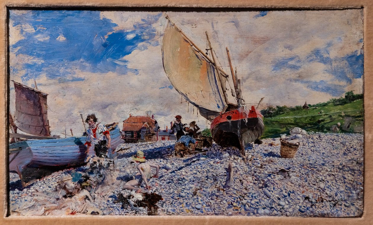 Etretatin ranta tekijältä Giovanni Boldini
