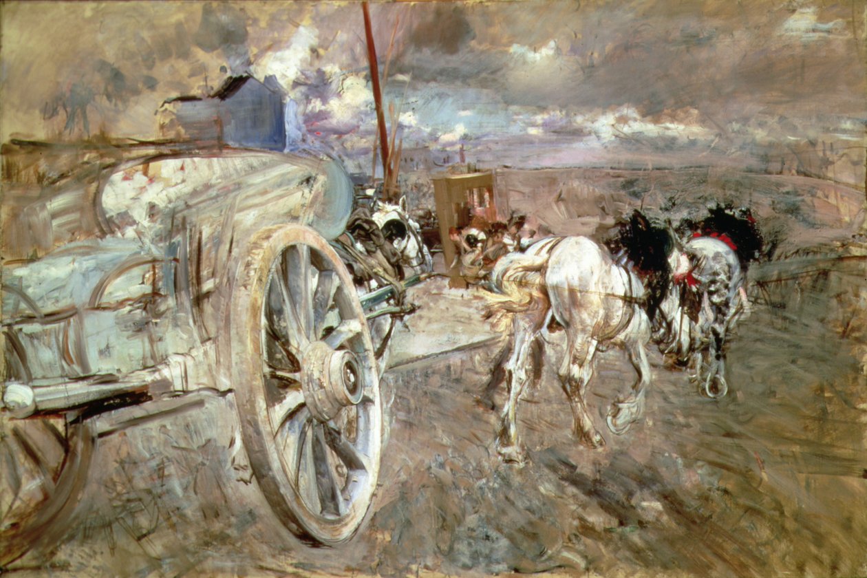 Huonekalut ja erilaiset esineet 1100- ja 1300-luvuilta tekijältä Giovanni Boldini