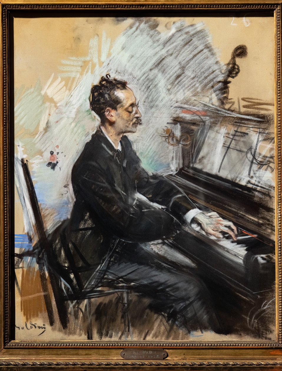 Pianisti Rey Colaço tekijältä Giovanni Boldini