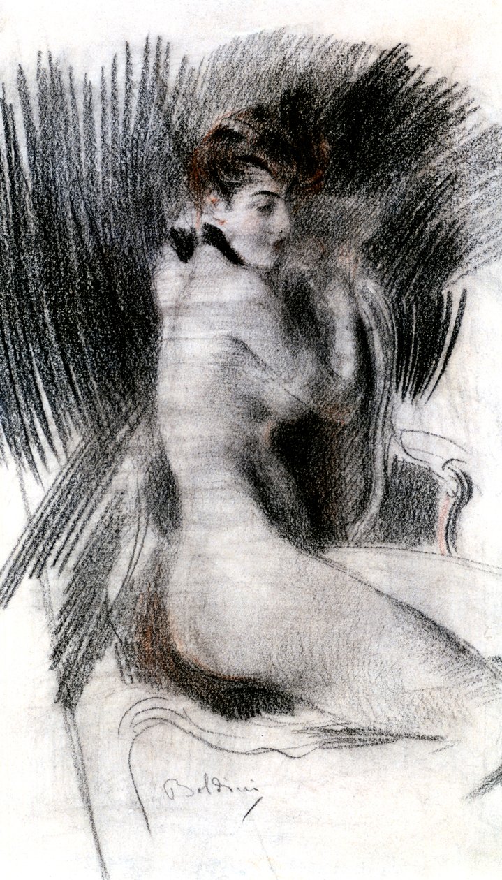 Nainen istuu, 1920 tekijältä Giovanni Boldini