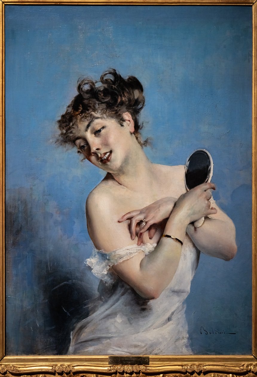 Nuori nainen Negligeessä tekijältä Giovanni Boldini