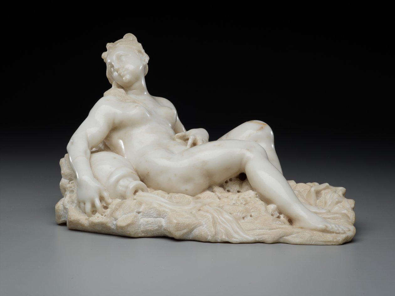 Makaava nainen, noin 1700 tekijältä Giovanni Bonazza
