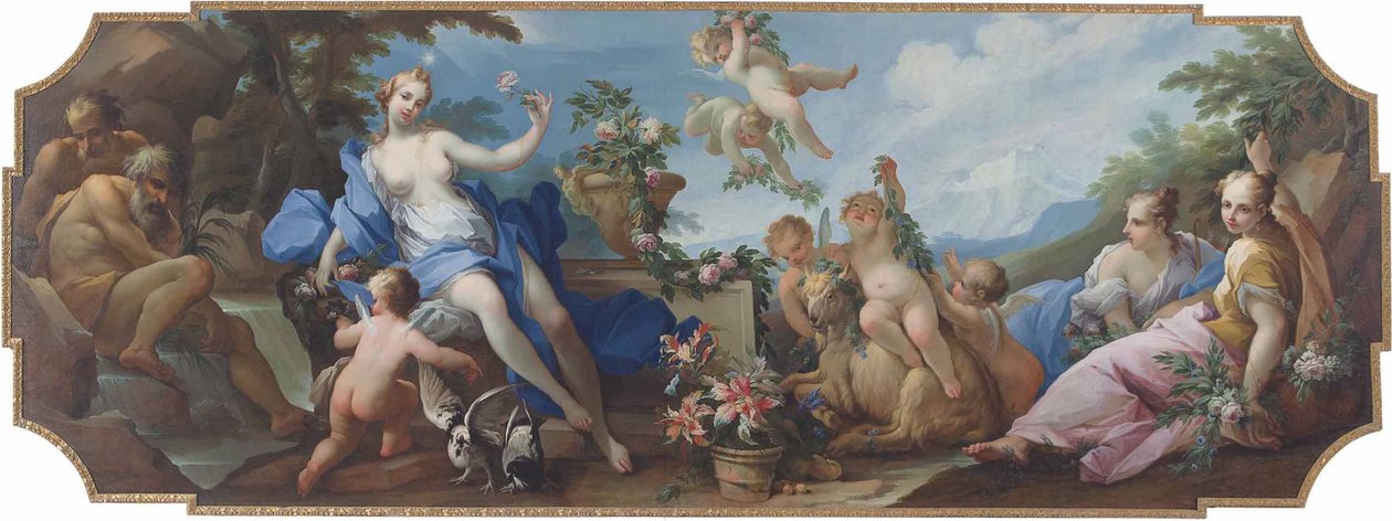 Aurora ja Diana tai kevään allegoriaa tekijältä Giovanni Camillo Sagrestani