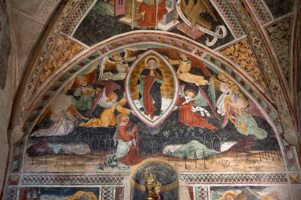 Ascension, n. 1492 (fresko) tekijältä Giovanni Canavesio