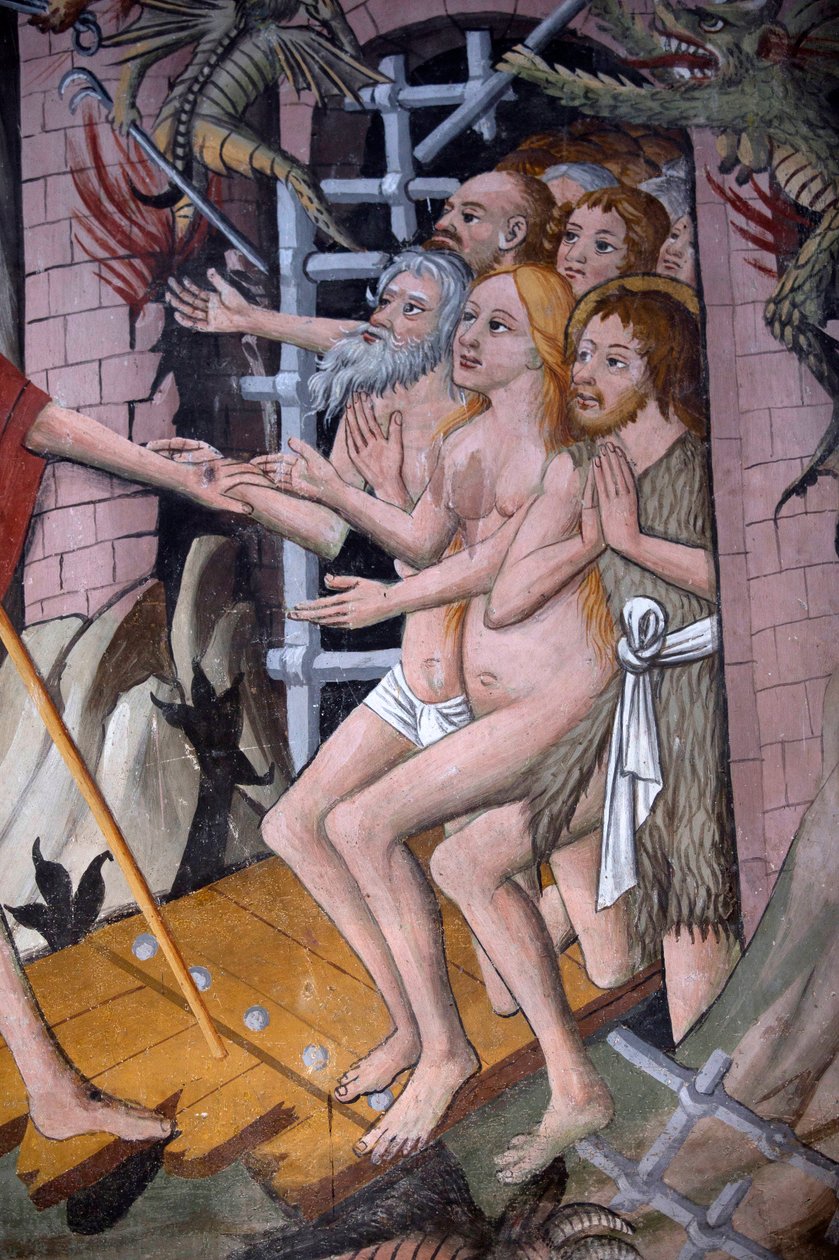 Laskeutuminen helvettiin, n. 1492 tekijältä Giovanni Canavesio