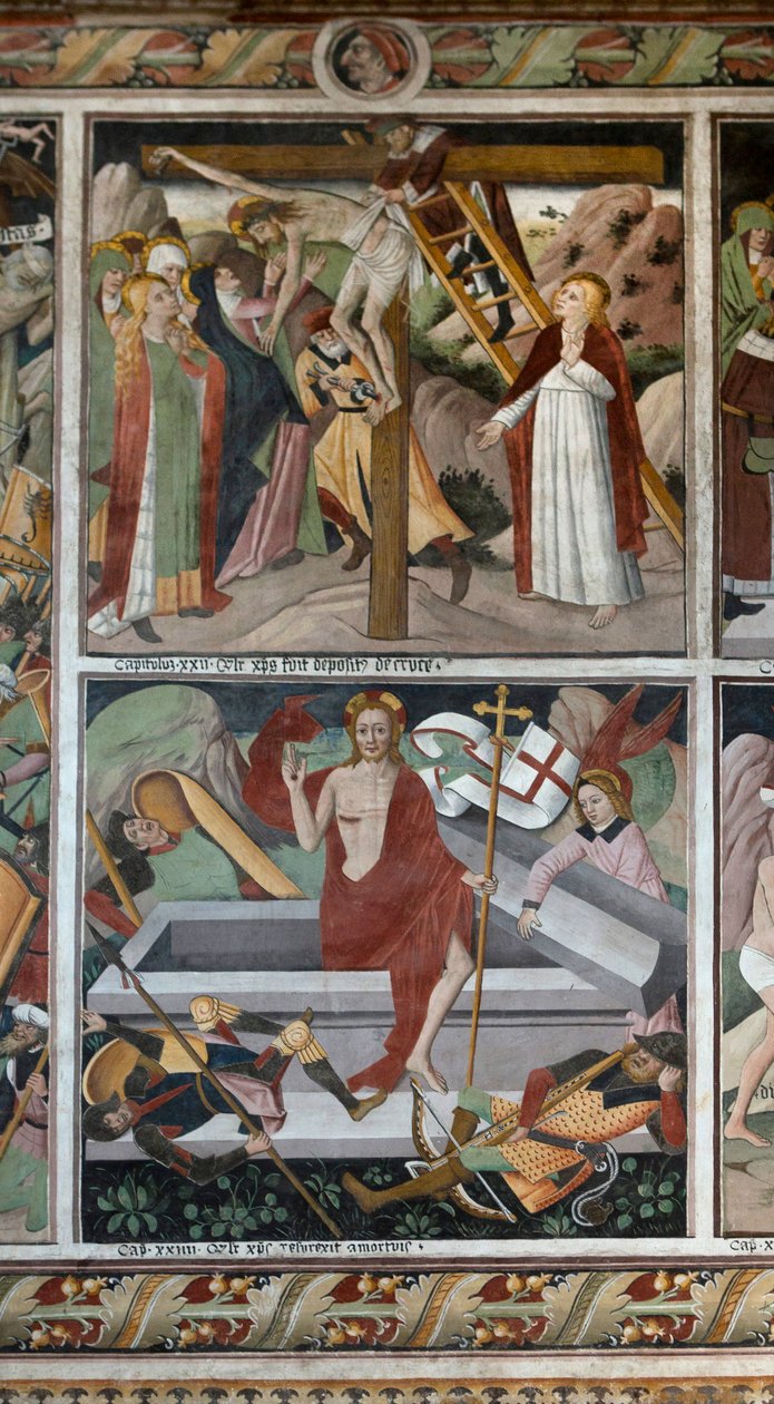 Kohtauksia Kristuksen kärsimyksestä, n. 1492 tekijältä Giovanni Canavesio