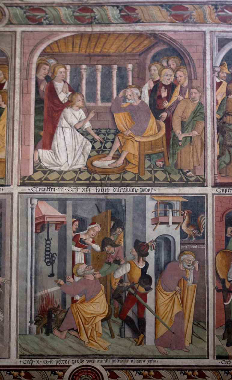 Kohtauksia Kristuksen elämästä, n. 1492 (fresko) tekijältä Giovanni Canavesio