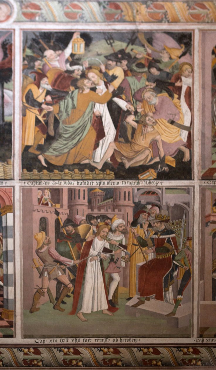 Kohtauksia Kristuksen elämästä, n. 1492 (fresko) tekijältä Giovanni Canavesio