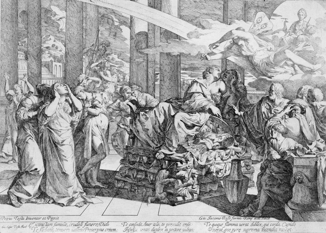 Leikekirja, joka sisältää italialaisia etsauksia 1600- ja 1700-luvuilta, 1500-1600-luku. tekijältä Giovanni Cesare Testa