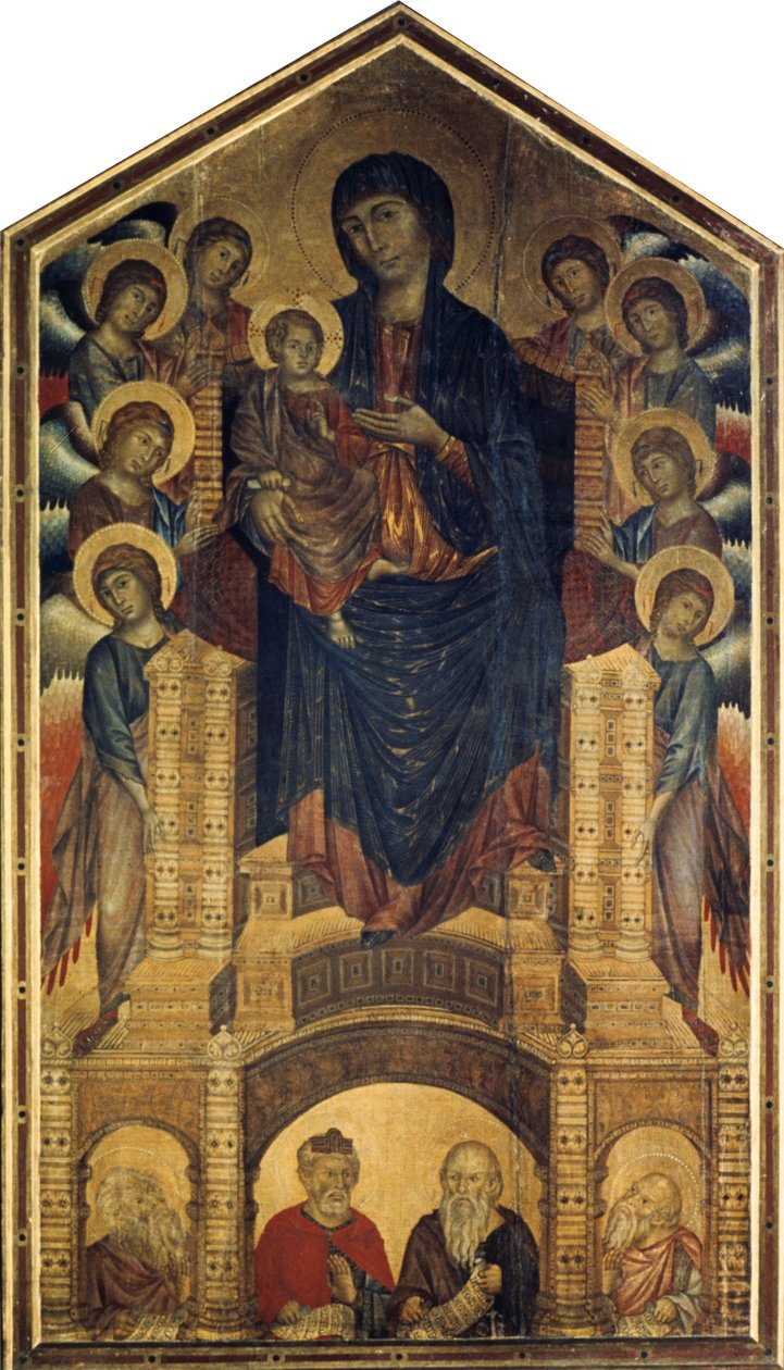 Madonna Majesty Majesty, 1285-1286 tekijältä Giovanni Cimabue