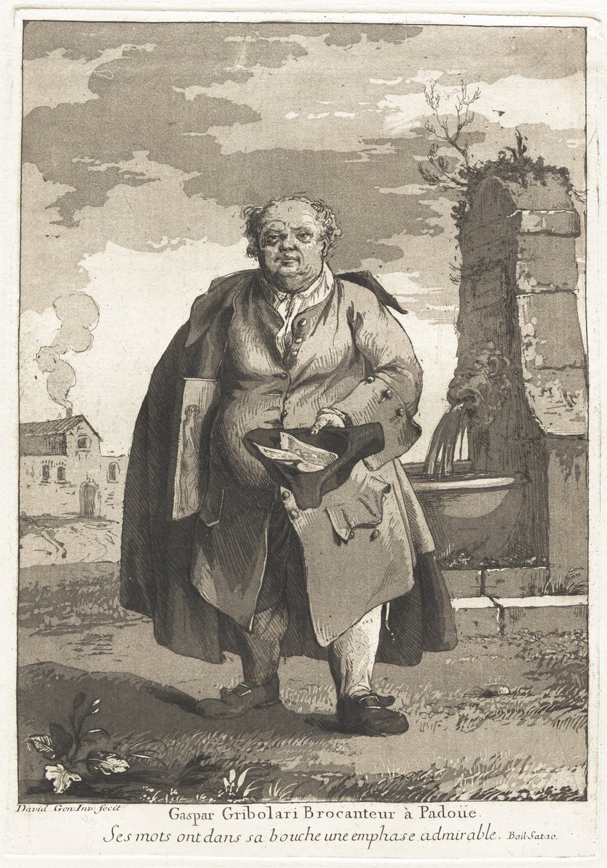 Gaspar Gribolari käytetyn tavaran jälleenmyyjä Padovassa (Gaspar Gribolari, käytettyjen jälleenmyyjä Padovassa) tekijältä Giovanni David