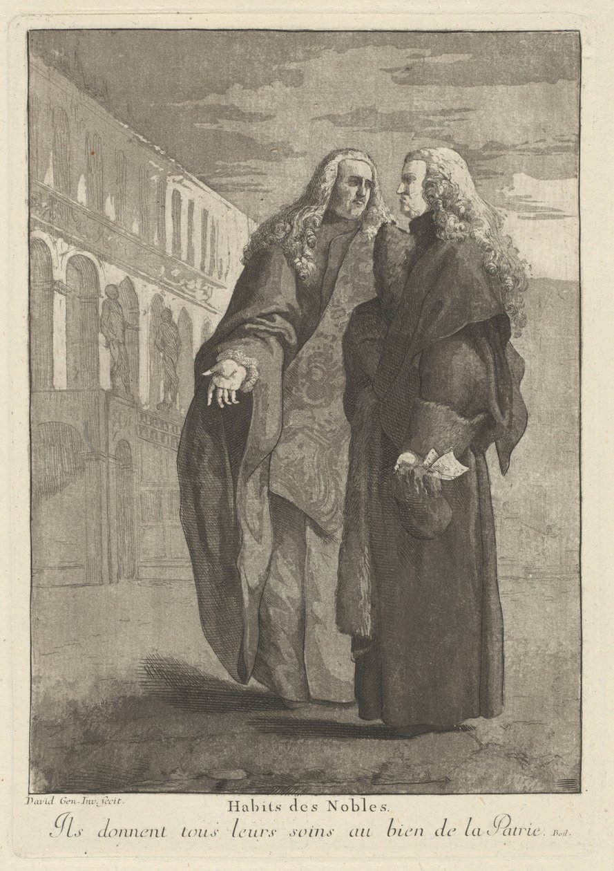 Habits des nobles (aatelisten puku) tekijältä Giovanni David