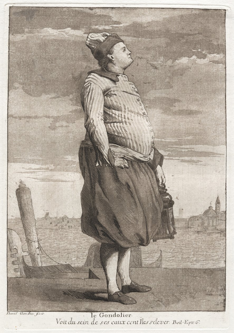 Le Gondolier (The Gondolier) tekijältä Giovanni David