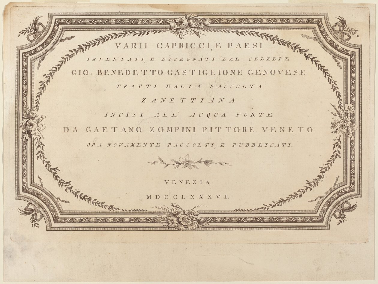 Frontespiisi tekijältä Giovanni De Pian