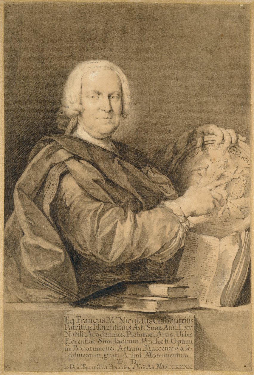 Cavaliere Francesco Maria Niccolò Gabburrin muotokuva tekijältä Giovanni Domenico Ferretti