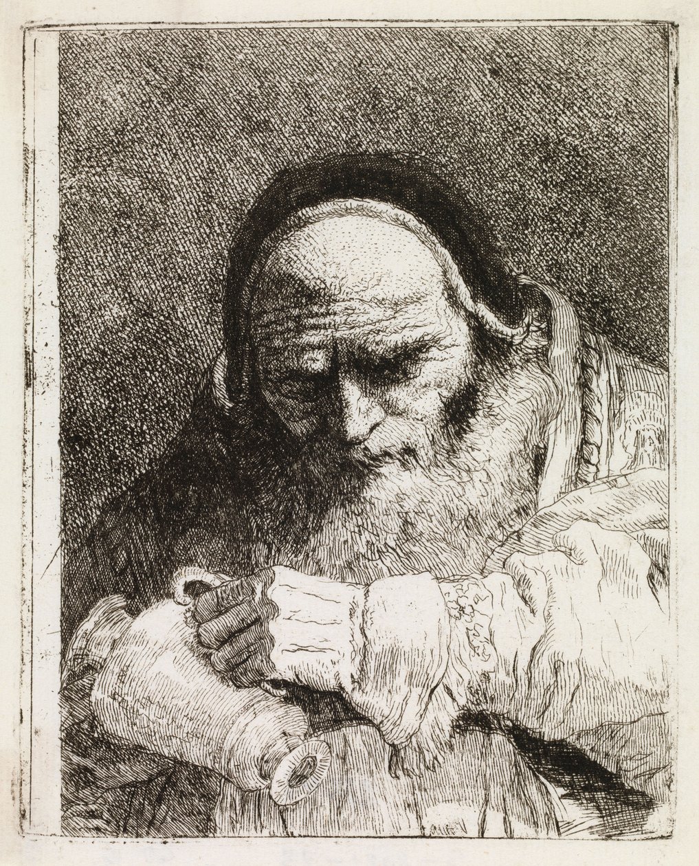 Paavi, joka pitelee kannua tekijältä Giovanni Domenico Tiepolo