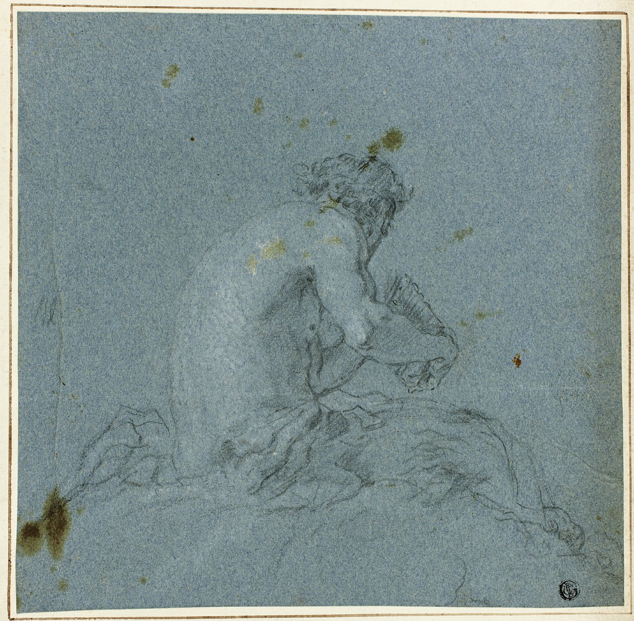 Satyyri soittamassa piippujaan tekijältä Giovanni Domenico Tiepolo