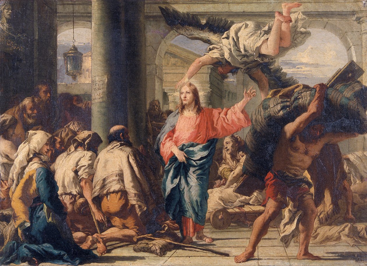 "Kristus Bethesdan altaalla", 1780 tekijältä Giovanni Domenico Tiepolo