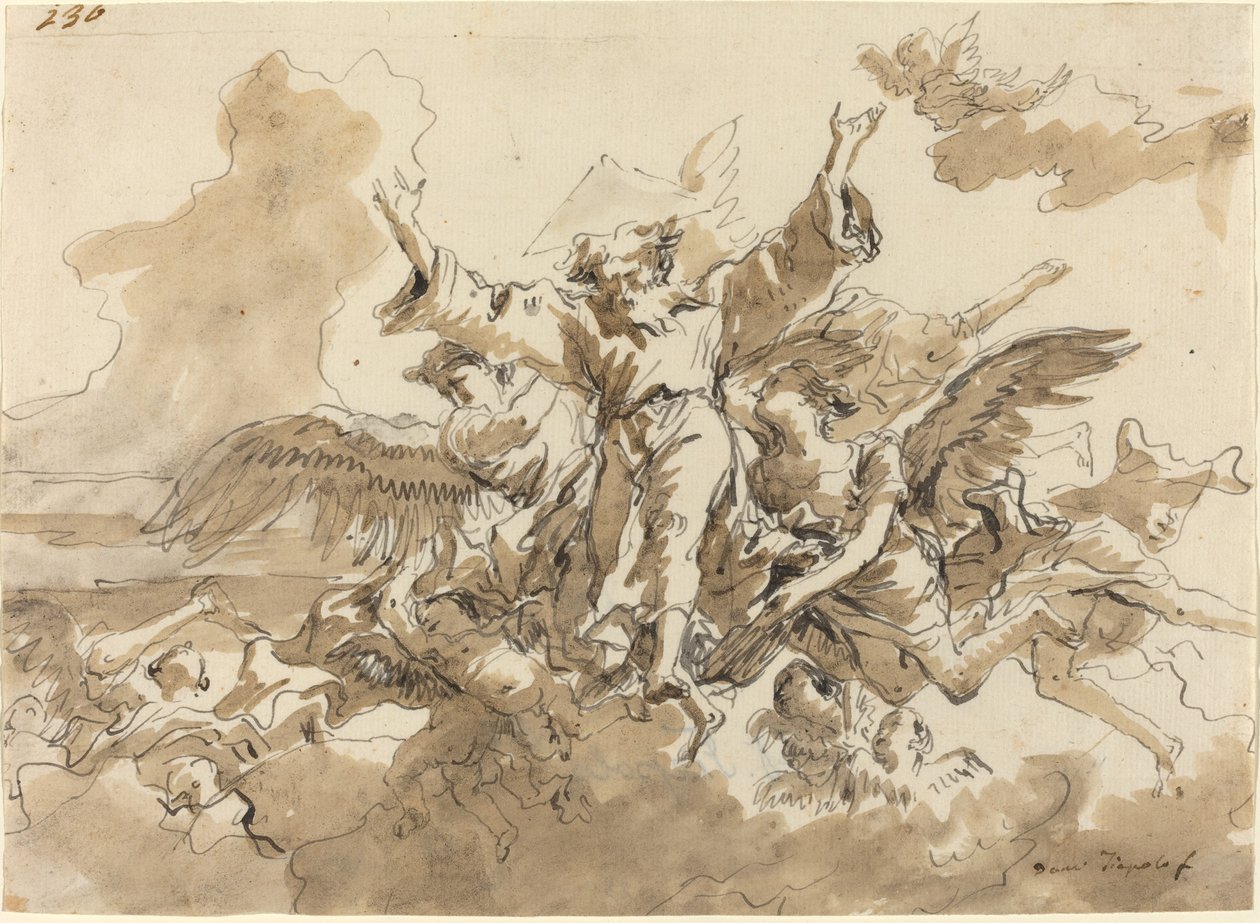 Universumin luominen tekijältä Giovanni Domenico Tiepolo