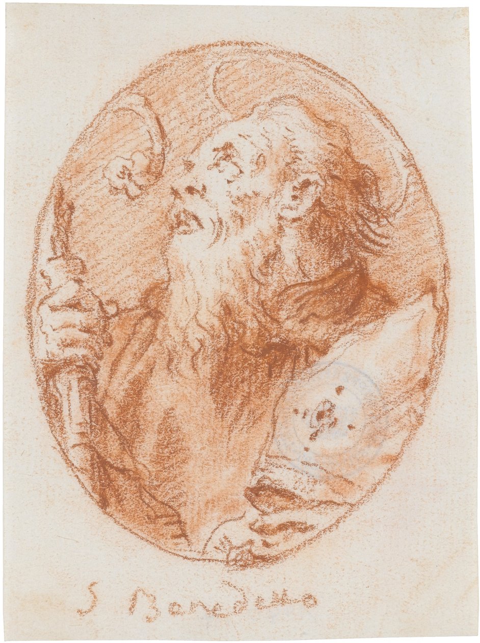 Der heilige Benedikt tekijältä Giovanni Domenico Tiepolo