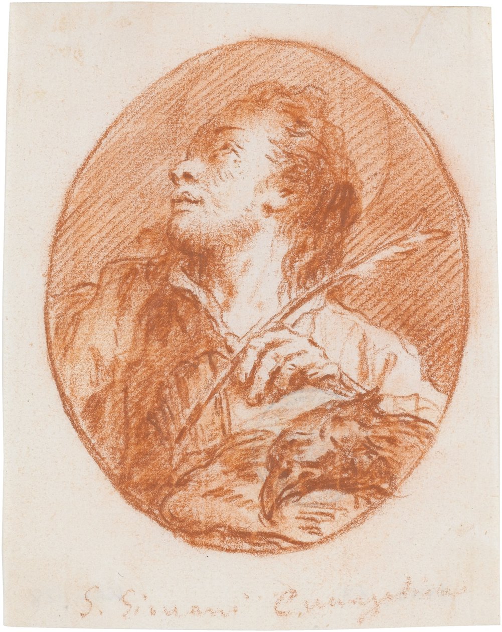 Pyhä Johannes evankelista tekijältä Giovanni Domenico Tiepolo