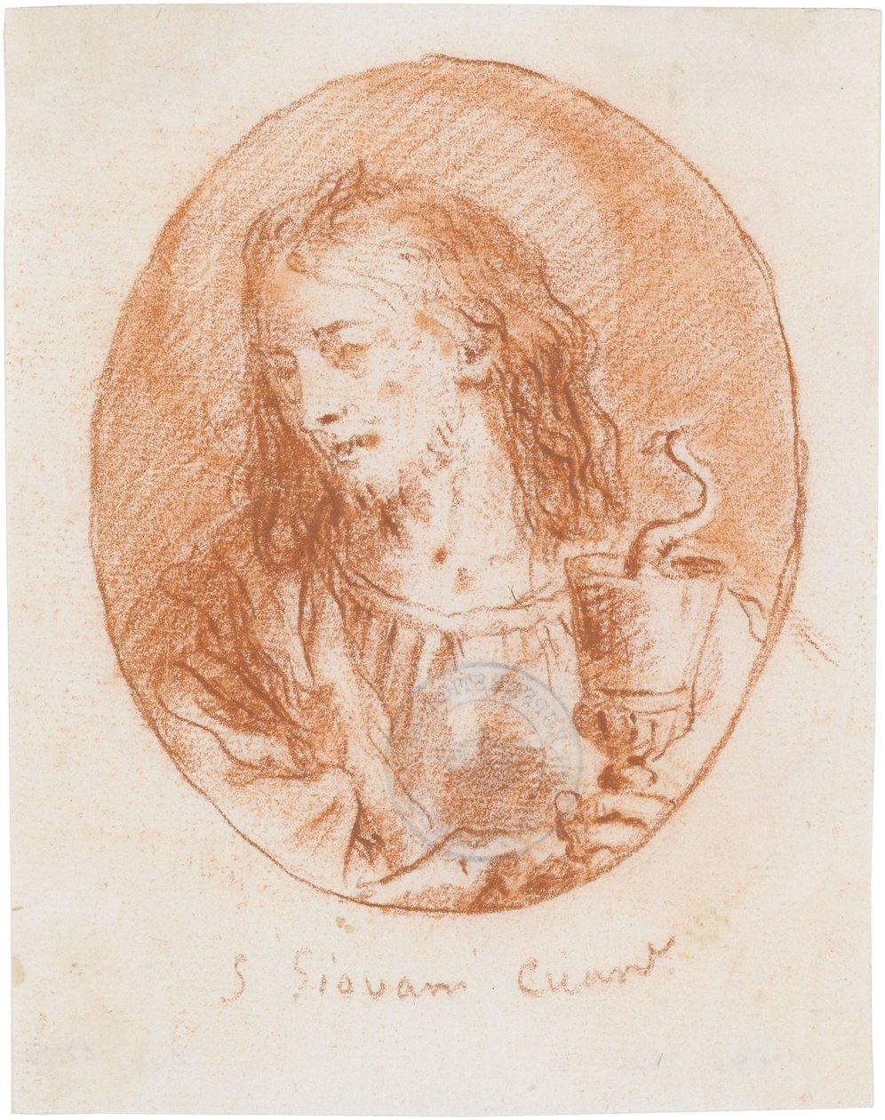 Der heilige Johannes Evangelist tekijältä Giovanni Domenico Tiepolo
