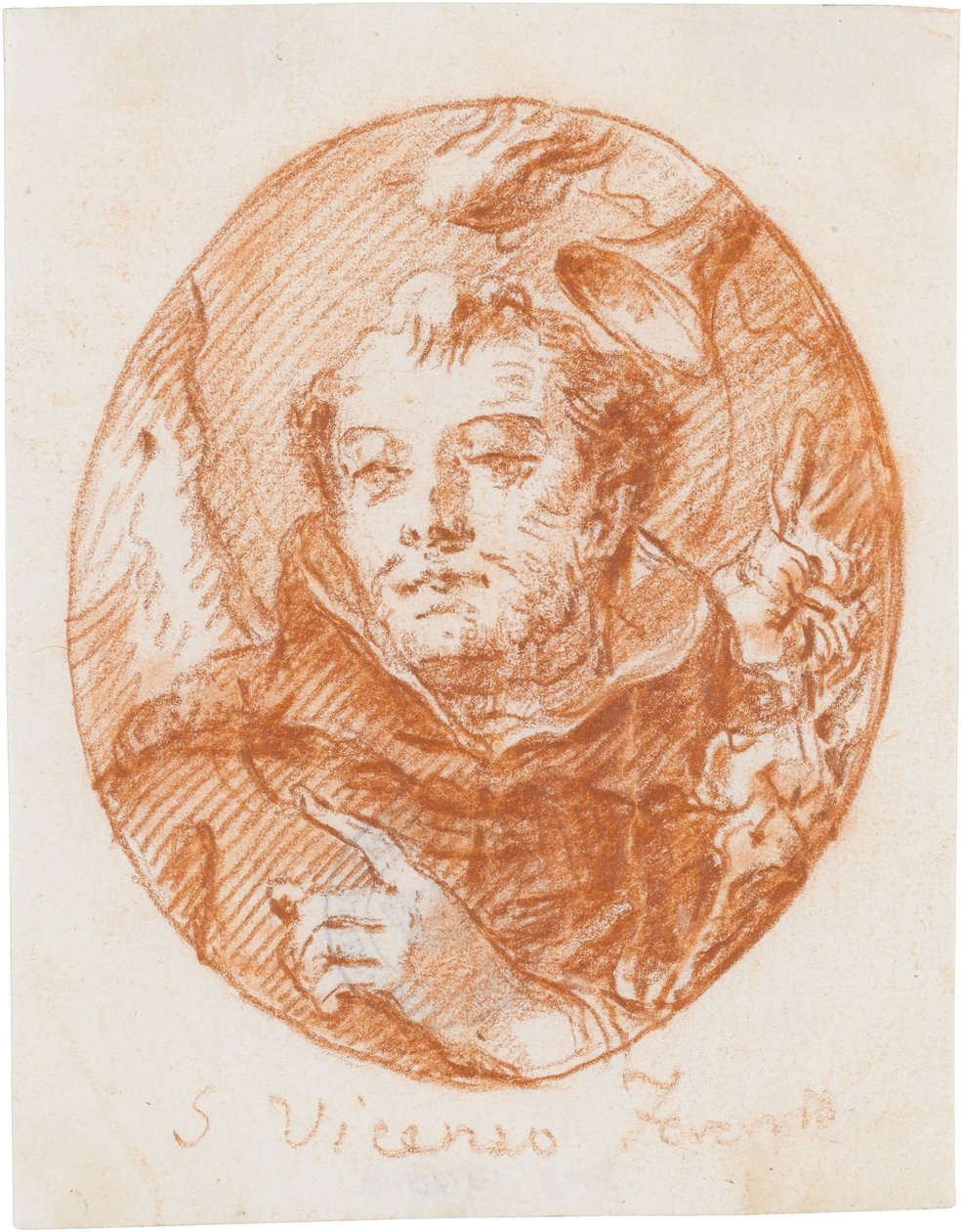 Pyhä Vincentius Ferrerius tekijältä Giovanni Domenico Tiepolo