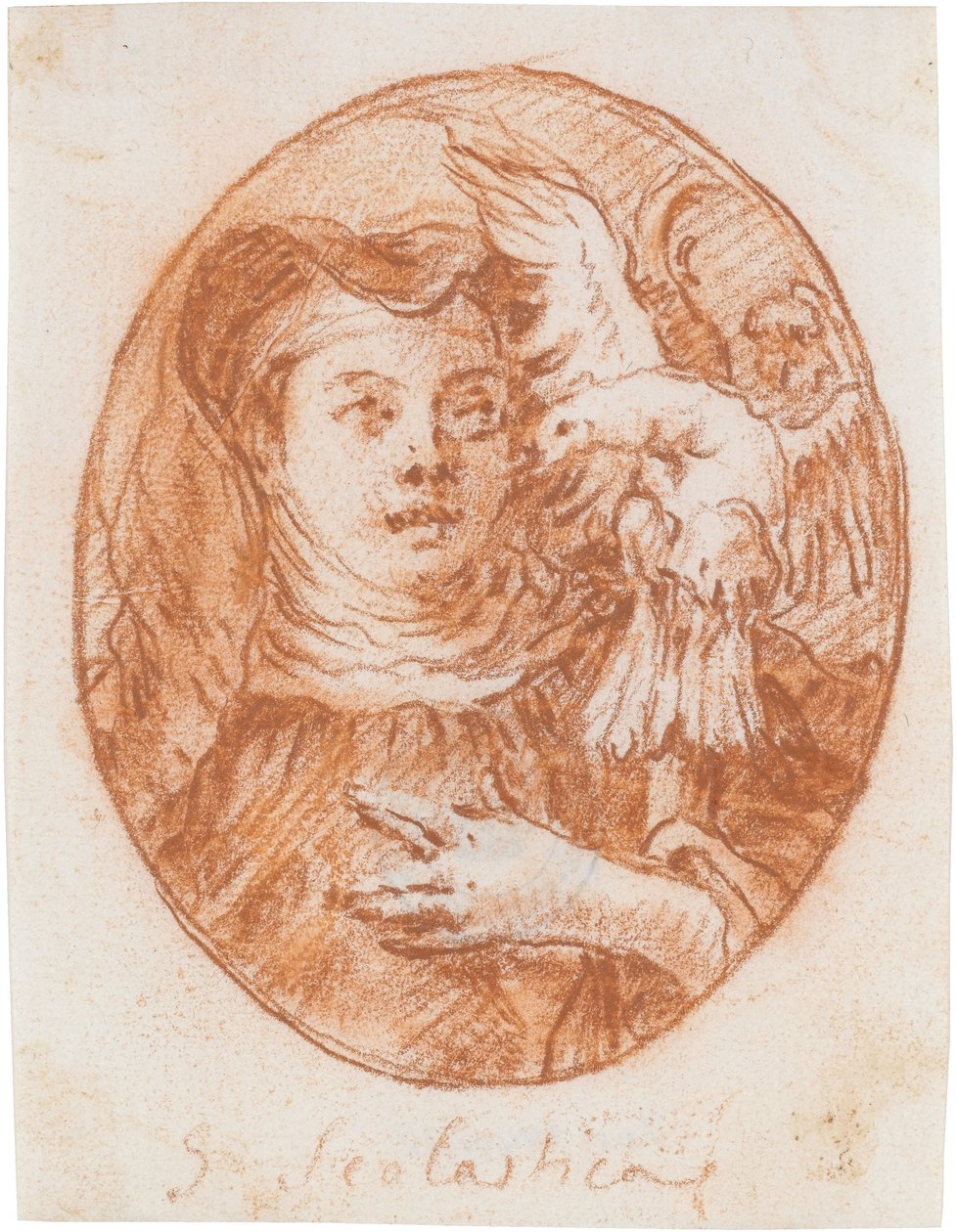 Die hl. Scholastika tekijältä Giovanni Domenico Tiepolo