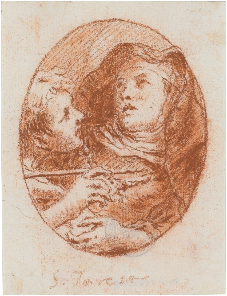 Die heilige Theresa tekijältä Giovanni Domenico Tiepolo