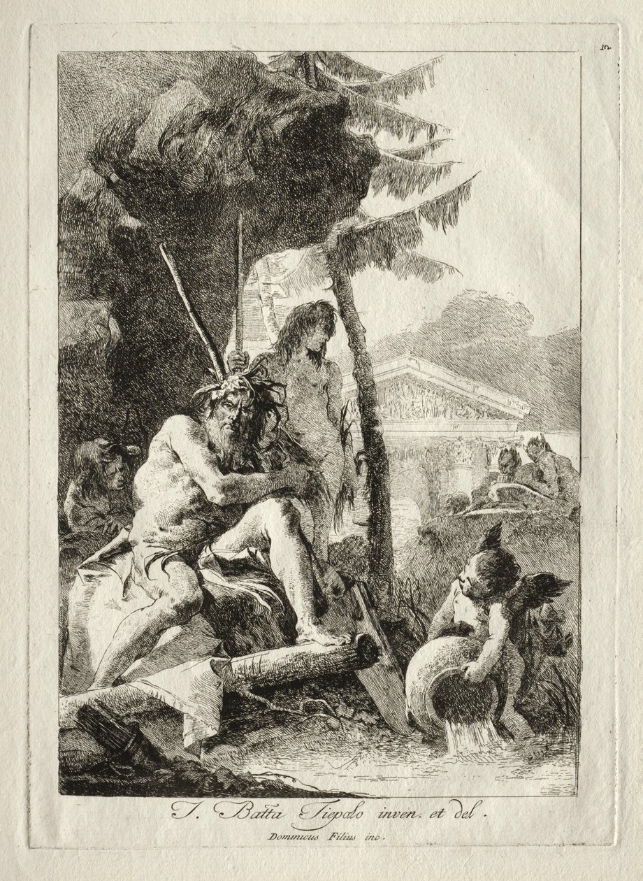 Joen hahmot. tekijältä Giovanni Domenico Tiepolo