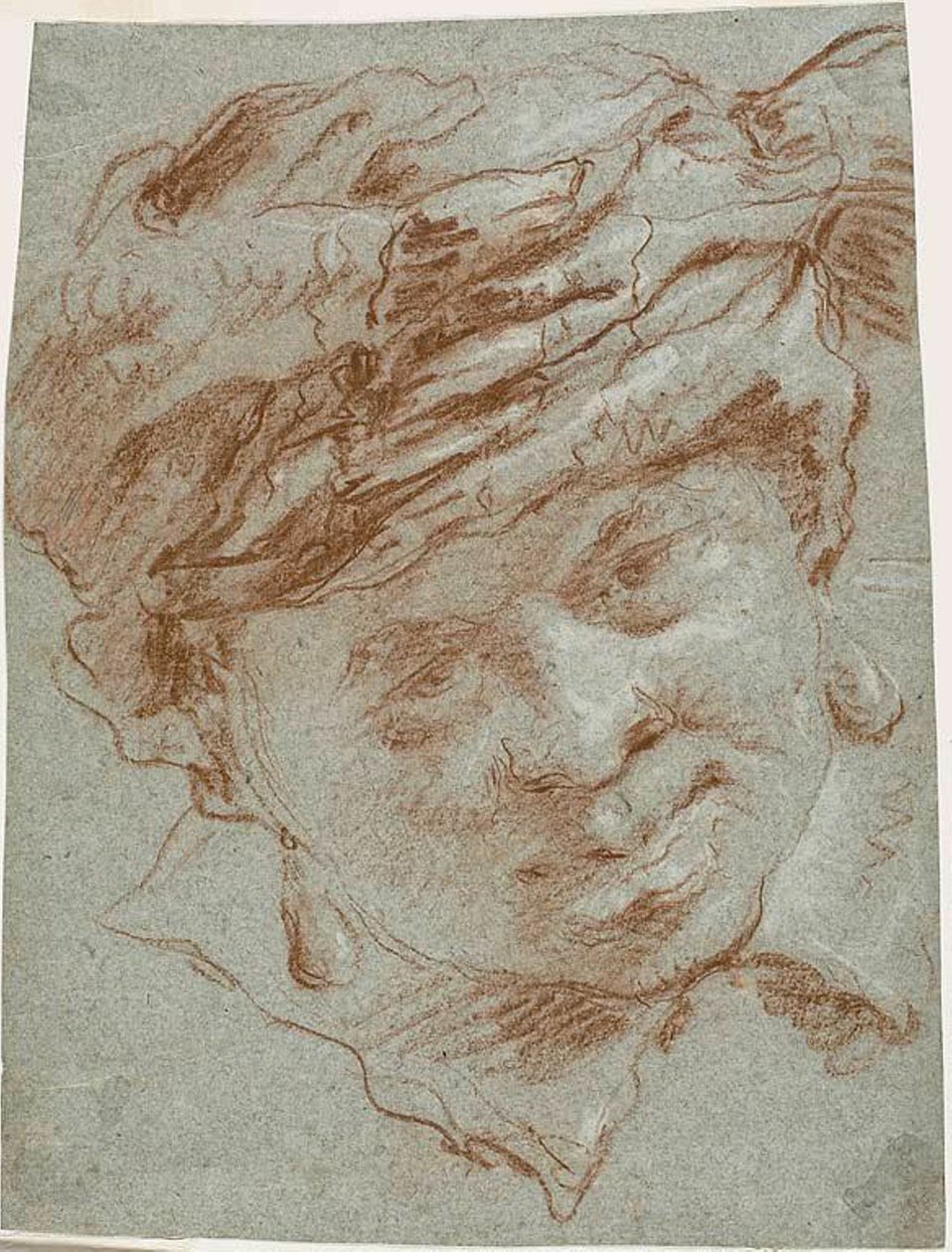 Turbaanipojan pää tekijältä Giovanni Domenico Tiepolo