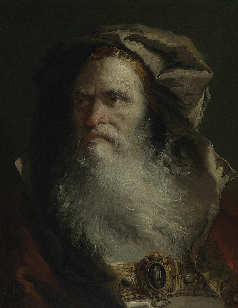 Filosofin päällikkö, 175864. tekijältä Giovanni Domenico Tiepolo