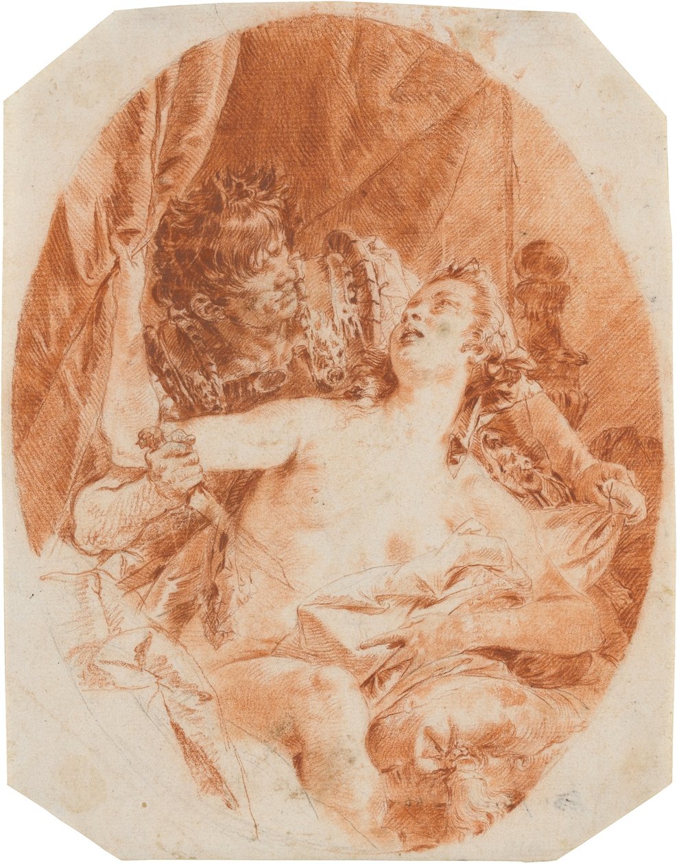 Juno Lucina werden Geschenke überreicht tekijältä Giovanni Domenico Tiepolo