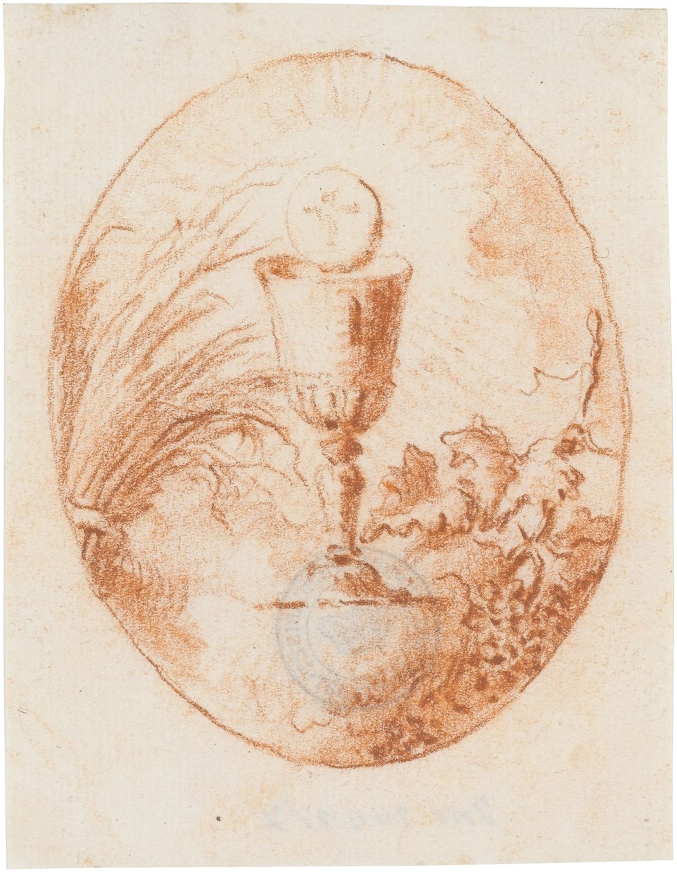 Kelch und Hostie, Brot und Wein tekijältä Giovanni Domenico Tiepolo