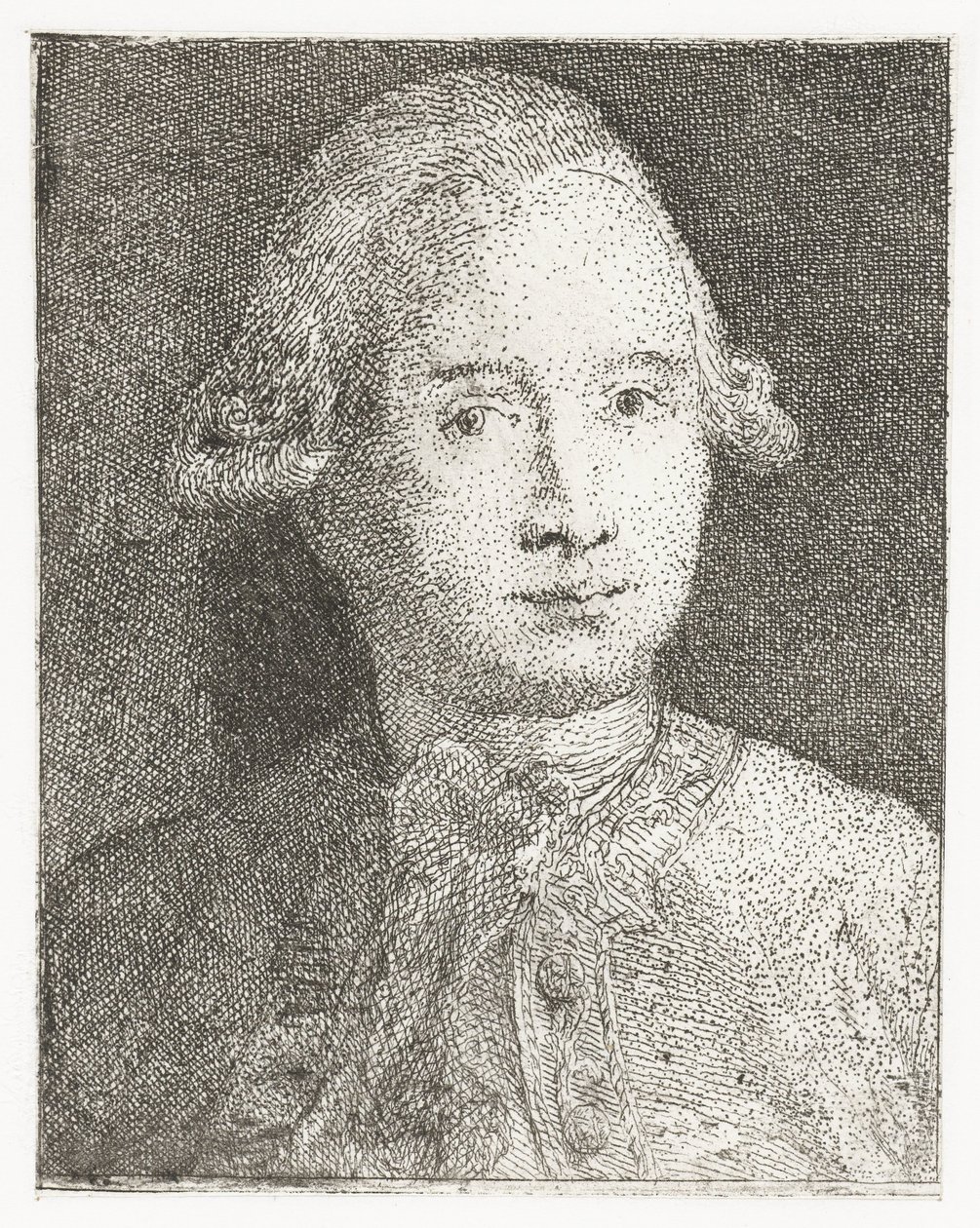 Giovanni Domenico Tiepolon muotokuva Pääkokoelma (sarjan nimi) Raccolta di Teste (sarjan nimi) tekijältä Giovanni Domenico Tiepolo