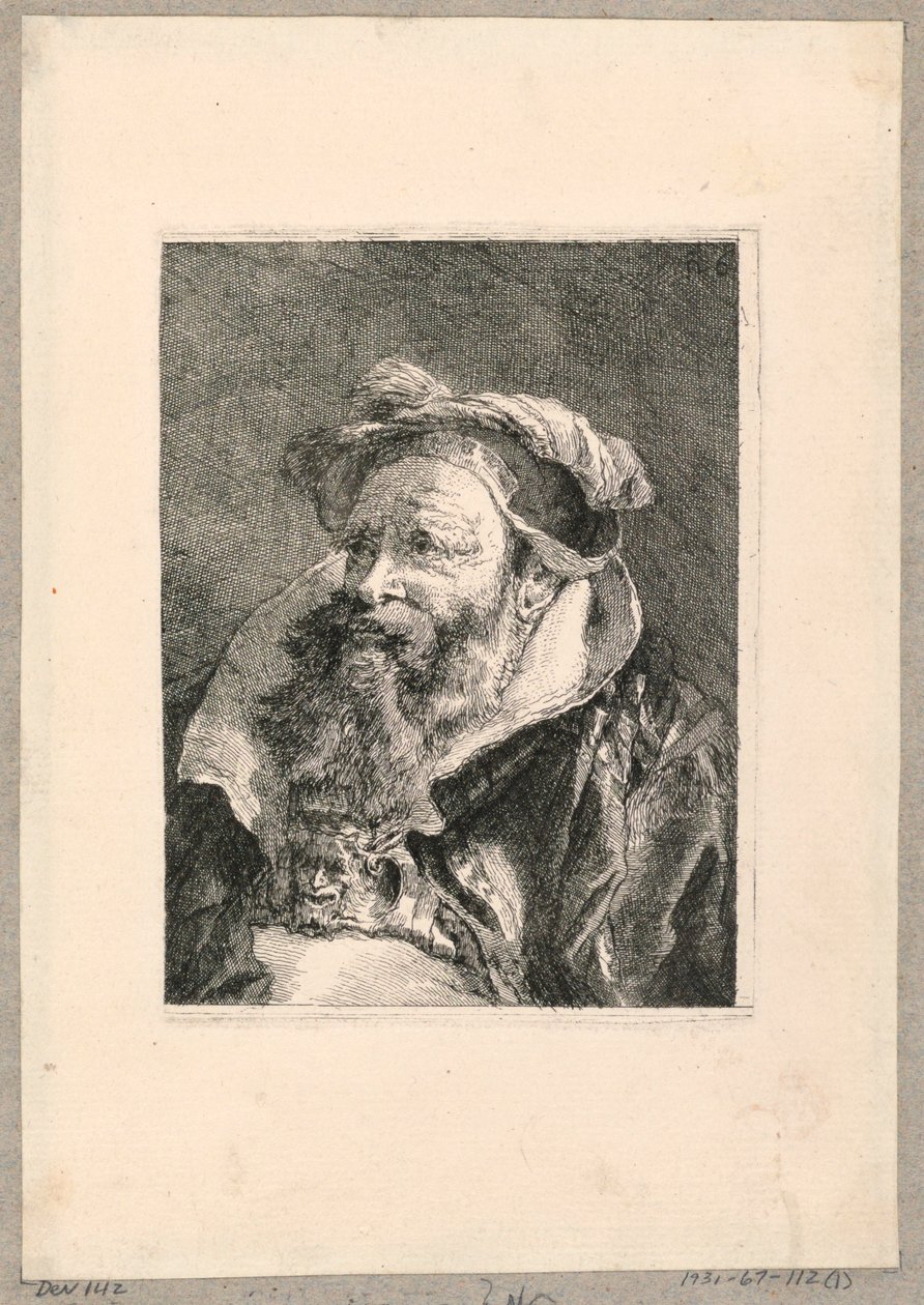 Kokoelma päitä tekijältä Giovanni Domenico Tiepolo