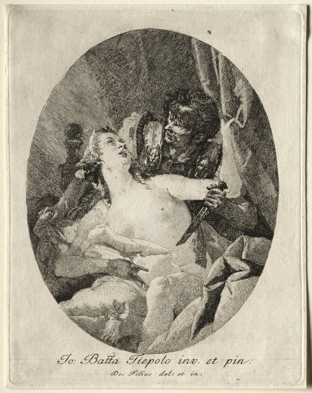 Tarquin ja Lucretia tekijältä Giovanni Domenico Tiepolo