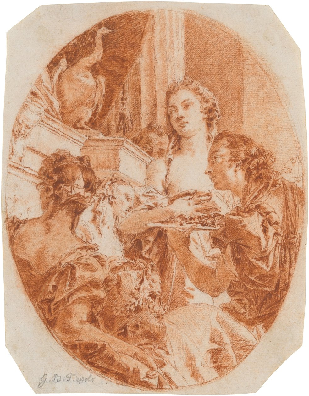 Tarquinius ja Lucretia tekijältä Giovanni Domenico Tiepolo