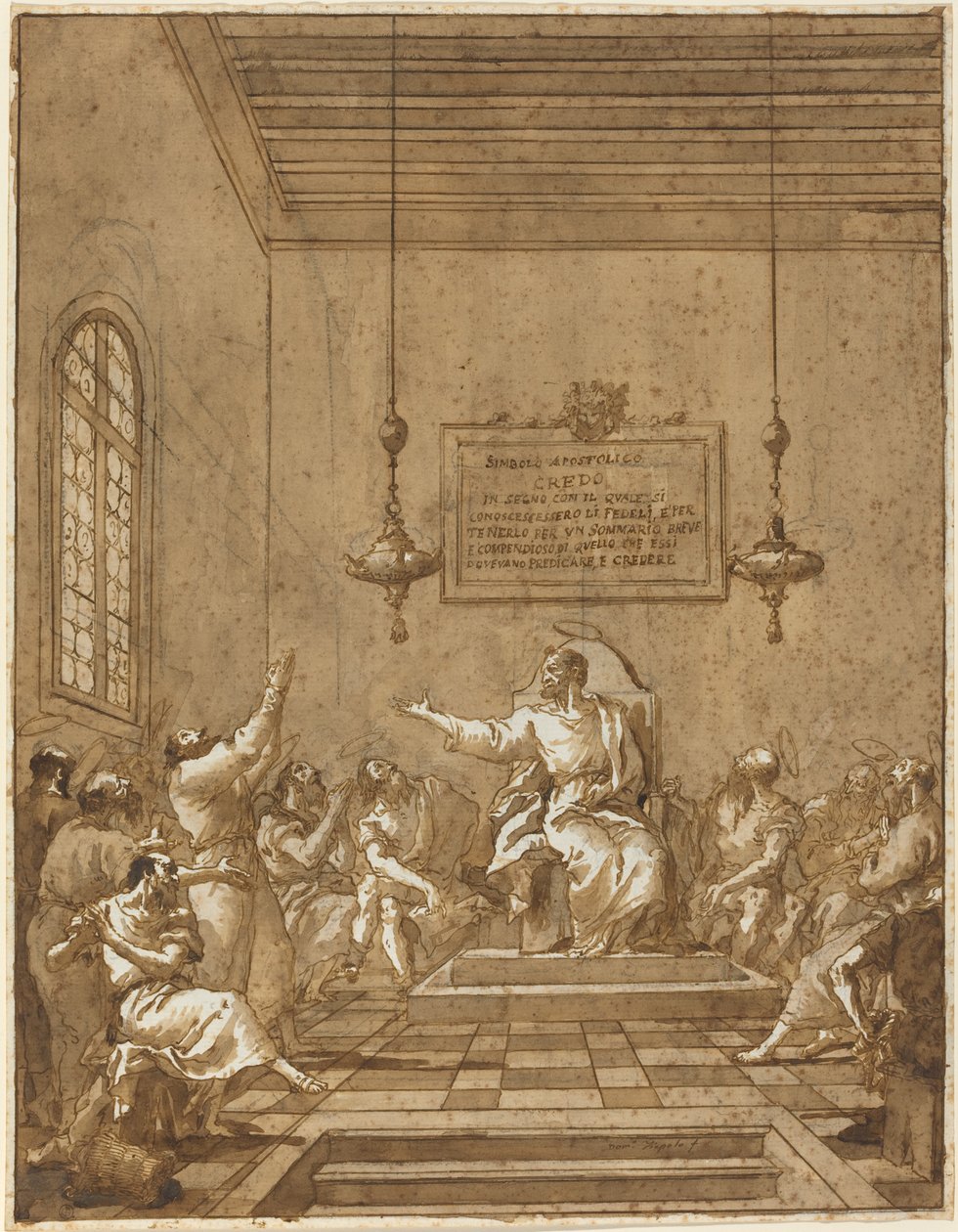 Apostolinen uskontunnustus tekijältä Giovanni Domenico Tiepolo